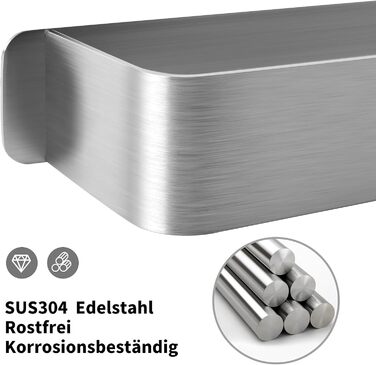 Полотенцесушитель без свердління, гостьовий полотенцесушитель самоклеючий, настінний полотенцесушитель з нержавіючої сталі 42CM A