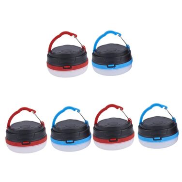 Комплекти електричних кемпінгових ліхтарів 6 кемпінгових ламп з абажуром червоного кольору для кемпінгу, намету, човна, риболовлі 2 шт. * 3 як зображено x 3 шт. середній x 3 шт., 3