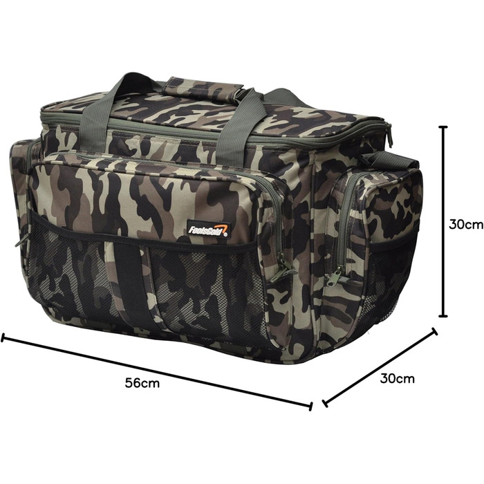 Велика утеплена сумка для риболовлі Carp Bag Camouflage