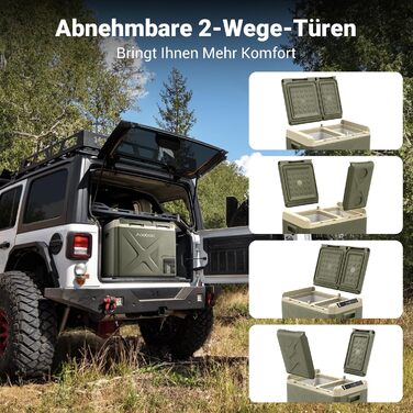 Компресор холодильної камери 40 л, автомобільна холодильна камера з управлінням APP, холодильна камера електрична -20C до 20C, 12/