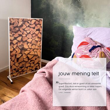 Інфрачервоний окремостоячий обігрівач Knighaus - 450 Вт - Енергозбереження Нагрівається протягом 2 хвилин - Електричний обігрівач на ніжках - Мобільний окремостоячий обігрівач на колесах - Німецький виробник - Колір білий