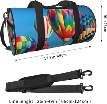 Дорожня сумка-циліндр з малюнком повітряних кульок, спортивна сумка для чоловіків та жінок, сумка-мішок, спортивна сумка