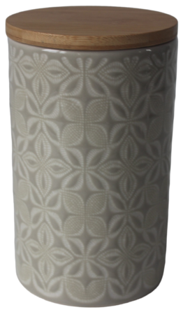 Банка Ornament Limited Edition, сіра кераміка, 0,7 л