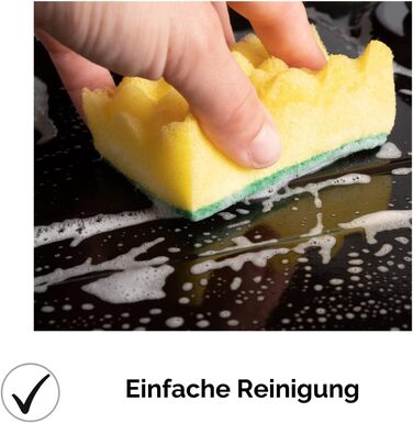 Склокерамічна подвійна конфорка Calor EBK2 DK 9 рівнів потужності 2900 Вт Індикатор залишкового тепла Штепсельні вилки Schuko Низька монтажна глибина 5 см Безкаркасні