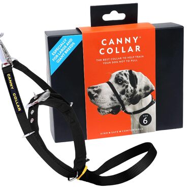 Антитягнучий нашийник-шлейка для собак Мяко та ефективно зупиняє тягу на повідку Допоміжна система для спокійних прогулянок Розмір 6, Чорний. Обхват шиї 48-53 см Розмір 6