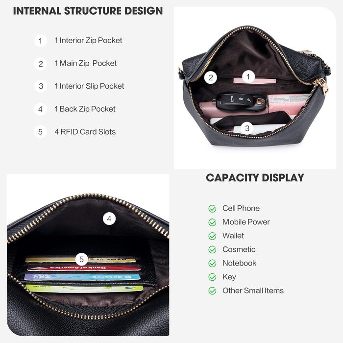 Маленькі жіночі сумки через плече Roulens, елегантні жіночі сумки через плече, веганські сумки зі шкіри PU, жіночі сумки крос-боді