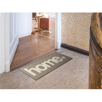 Килимок для дверей Salonloewe Home Star Taupe 030x075 з вузькими літерами, що прається