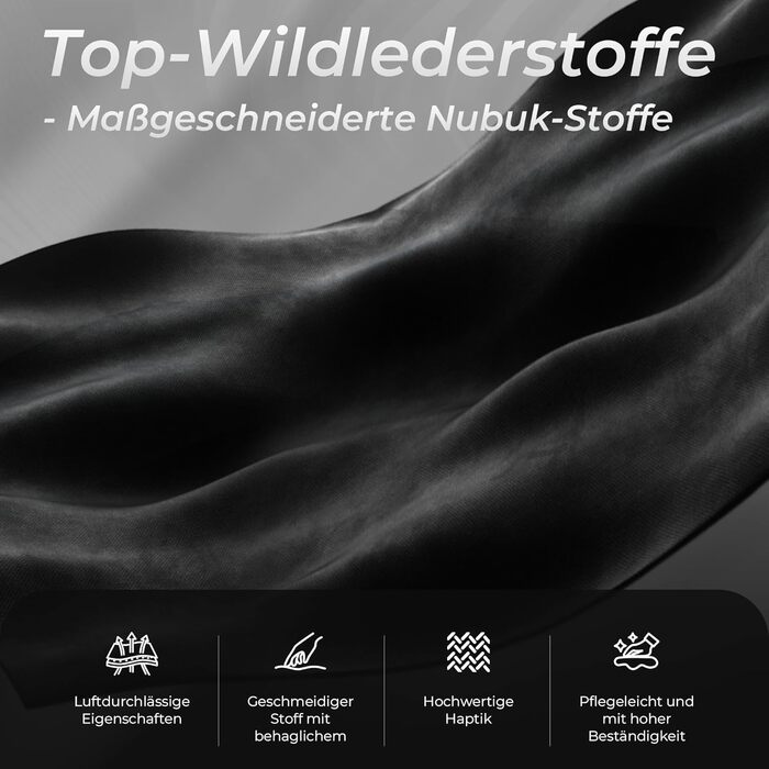 Ігрове крісло Dowinx, дихаюче та ергономічне офісне крісло з мікрофібри велюру, м&39яке сидіння, що нагадує хутро, регульоване робоче крісло з підставкою для ніг, світло-чорне