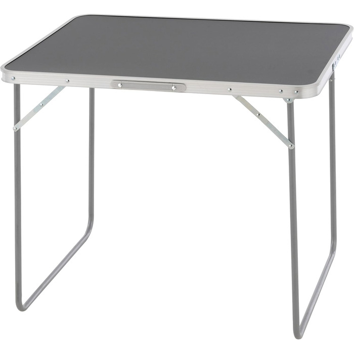 Складаний туристичний стіл Nexos Trading з ручкою для перенесення 80x60x70 см Складаний кемпінговий бічний столик антрацит Легкий, компактний, всепогодний столик-валіза