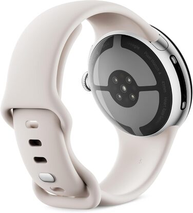 Мм) смарт-годинник на Android із вигнутим дисплеєм, відстеженням фітнесу та підтримкою Gemini корпус із полірованого сріблястого алюмінію спортивний ремінець із порцеляни LTE поліроване срібло / порцеляна 41 мм, 4 (41