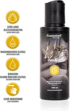 Лубрикант Fastwet Endurance 2 в 1, водна основа, 100 мл