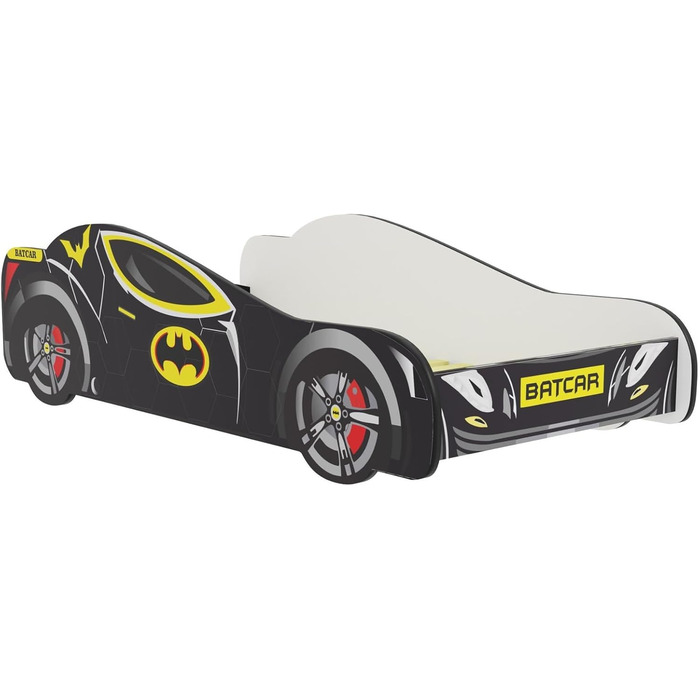 Дитяче колективне автомобільне ліжко 80x160 см дитяче ліжко молодіжне ліжко із захистом від падіння та матрацом дитяче ігрове ліжк