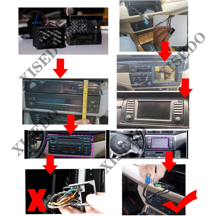 Для BMW E39 E46 E53 X5 Підтримка автомобільного стереокабелю Оригінальний Harman Kardon DSP