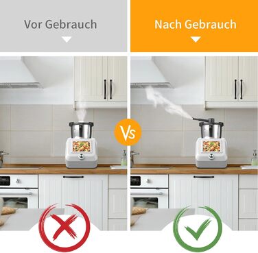 Для Monsieur Cuisine Connect та Smart, парова диверсія для захисту навісних шаф, паровий розрядник, аксесуари для відведення пари для MCC та MCS, посудомийна машина безпечна для Monsieur Cuisine Connect/Smart/Trend