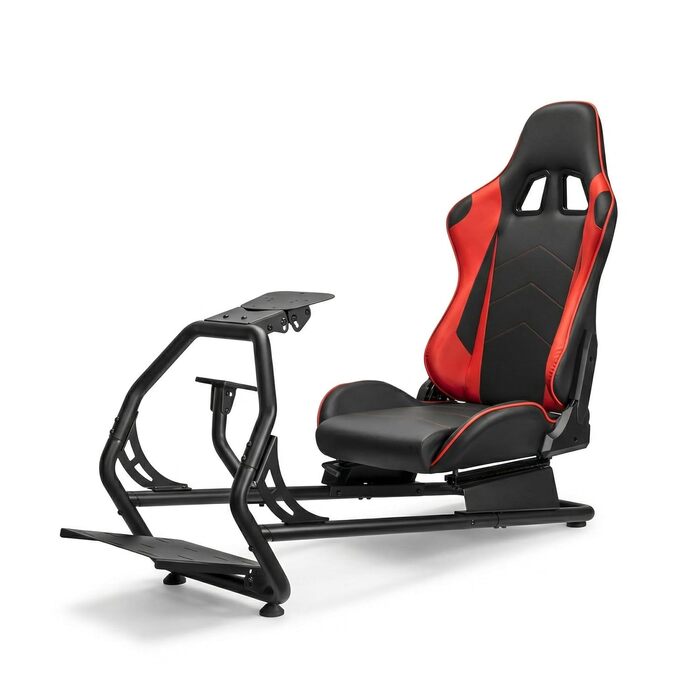 Симулятор кокпіта гоночного сидіння - повністю регульований - без кріплення для монітора