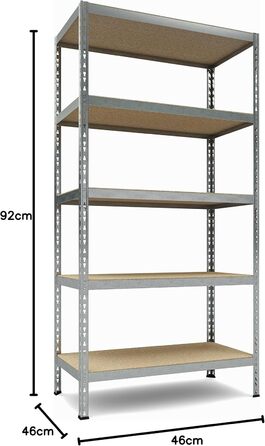 Посилений стелаж TKT, стелаж для файлів, модульний стелаж, 180x92x46 см, 175 кг