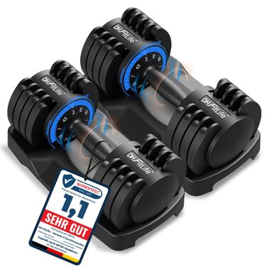 Набір розбірних гантелей DH FitLife 12 кг, 5 рівнів навантаження, гантелі 5-в-1