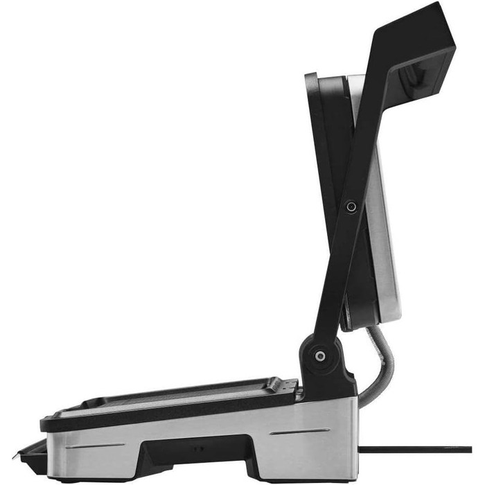 Електрогриль 2000 Вт, 6 програм, сенсорна технологія, пластини з покриттям, гриль Panini, нержавіюча сталь матова