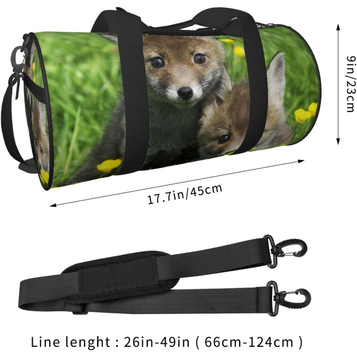 Спортивна сумка-мішок для подорожей, з весняним принтом тварин, чорна, універсальний розмір, дорожня сумка