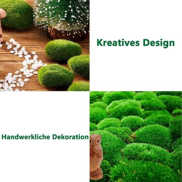 И кулькового моху, штучного моху, мохового кулькового садового каміння, декоративного моху, зеленого моху для рукоділля, збереженого зеленого моху для квіткових композицій, казкових садів, тераріумів і ремесел, 22 шт.