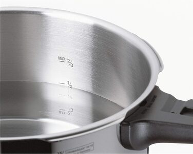 Скороварка WMF Perfect Premium One Pot 6,5 л, 22 см, сталь Cromargan, для індукційних плит, 2 рівні приготування, з універсальним регулятором