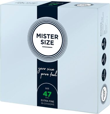 Презервативи MISTER SIZE Natural Feeling, ультратонкі, 36 шт, 47 мм
