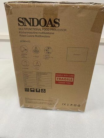 Кухонний комбайн SNDOAS, багатофункціональний кухонний комбайн 1300 Вт, чаша для замішування тіста 3,5 л, подрібнювач кухонного комбайна, блендер 1,5 л, подрібнювач, соковижималка для цитрусових, в т.ч. 11 аксесуарів