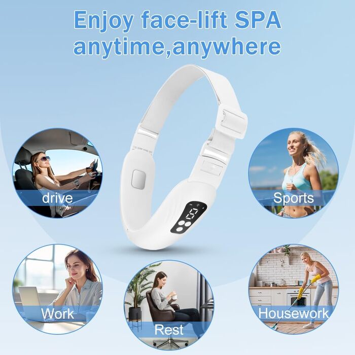 Електричний V масажер для обличчя, електричний V масажер для формування обличчя, підтяжка обличчя Beauty Knife 3 режими для тонізуючих пристроїв Антиоксидант, відновлення шкіри