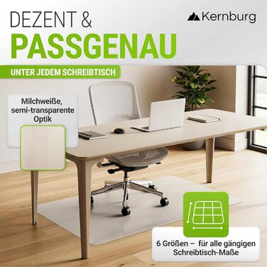 Захисний килимок для офісних стільців прозорий килимок для ламінату, паркету та плитки нековзний, шумопоглинальний, ідеально підходить для домашнього офісу (90 x 120 см)
