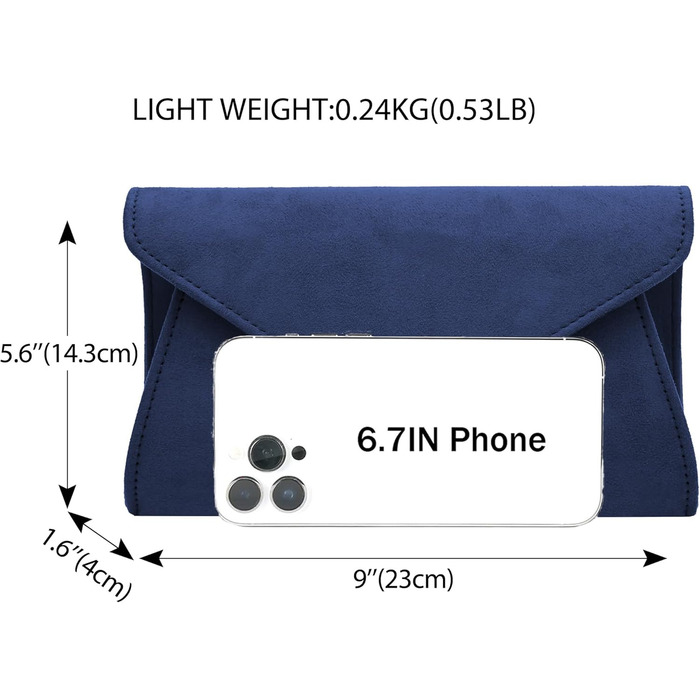 Жіночий клатч Milisente із замшевої вечірньої сумки, маленька сумка через плече, замшевий синій