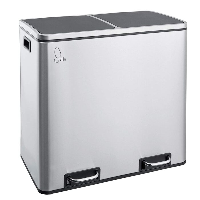 Педальний кошик для сміття на 48 літрів Конструкція кошика для сміття Розділення сміття Кошик для сміття Організація кухні Знімний