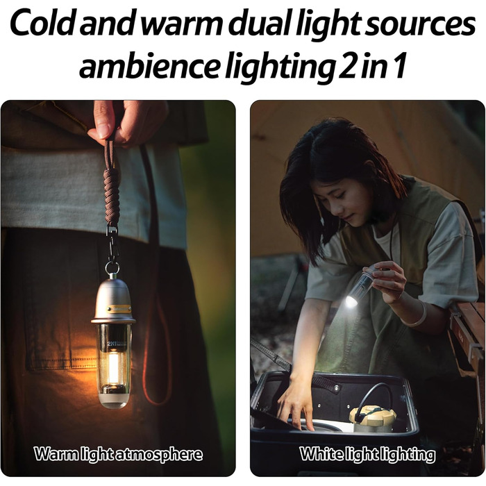Підвісні світильники для рюкзаків, 4 Light Tent Lights, Rechargeable Camping Lights Portable Lights