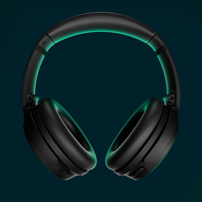 Бездротові навушники Bose QuietComfort з функцією шумозаглушення, Bluetooth, час автономної роботи до 24 годин, чорний Чорний