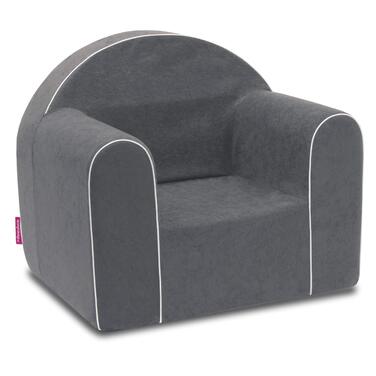 Дитяче крісло від 1 року - Дитяче крісло - Міцне, зручне, виготовлене з пінопласту - зі знімним чохлом, який можна прати - Ідея подарунка, подарунок на 1-й день народження для дівчаток та хлопчиків - Сірий