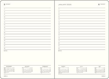 Щоденний календар Master (A4) 2026, чорний, англійська Black Master (A4), 1917 372771