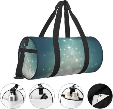 Універсальна дорожня сумка-мішок з квіткою лотоса для чоловіків та жінок, спортивна сумка, сумка для подорожей