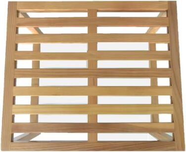 Кухонна полиця Yisen, кухонний органайзер, тримач для спецій, штабелюється, органайзер для полиць з масиву ясена для кухні, для ванної кімнати (комплект з 2 шт.)