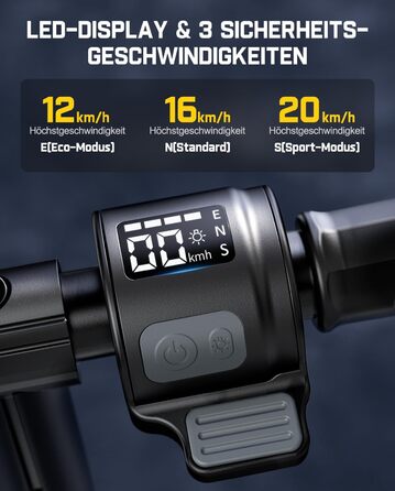 Дитячий електросамокат FanttikRide T9 Apex, 1,31,7 м, двигун 200 Вт, кольорове світлодіодне підсвічування з Bluetooth-динаміком, цифровий дисплей 12/16/20 км/год, регульована висота, складається, до 40 хвилин (без допуску типу), чорний