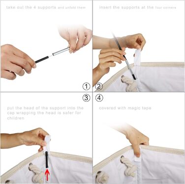 Великий кошик для білизни 78 л, складаний кошик для білизни з мотузковими ручками кошик для зберігання підходить для спальні праль