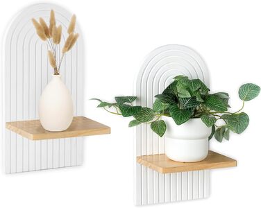 Настінна полиця Walasis дерев'яна бохо оздоблення стін дерев'яне оздоблення стін дитячої кімнати настінні полиці невелика рослинна