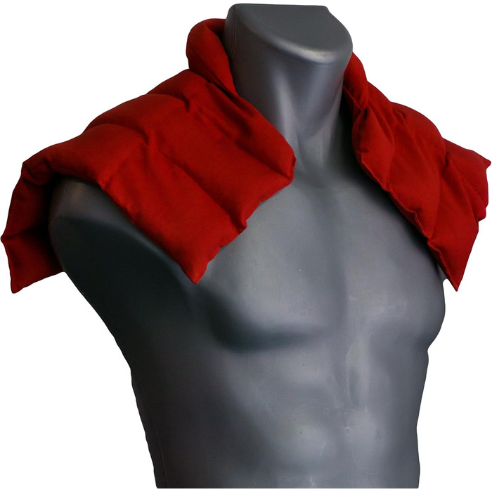 Подушка для плечей та шиї з коміром Вишнева кісточка органічна червона тканина забезпечує тепло для шиї альтернатива традиційній подушці для шиї