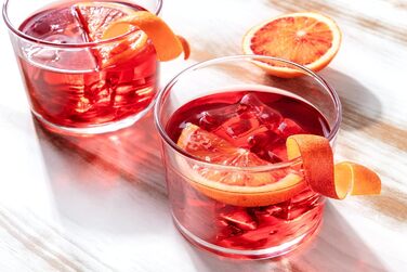 Келихи Negroni Набір для коктейлів з 3 предметів Falco - Fabulous for Negroni, 295 мл, чисте задоволення, безсвинцеве кришталеве скло, включаючи подвійний джигер для змішування, 251.150