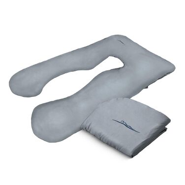 Наволочка з бамбука, яку можна прати Наволочка для подушок для сну на боці, комфортних подушок для дорослих, подушок для годування та подушок для сну на боці для вагітних Дихаюча наволочка Сірий бамбук - Сірий