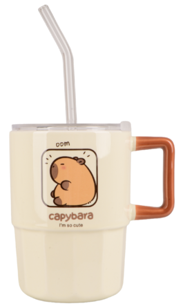 Чашка 400 мл Capybara Time LED