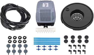 Гідропонна система вирощування, глибоководна культура 5 галонів 8 відер, система DWC з повітряним насосом, повітряними каменями та індикатором рівня води для листових овочів
