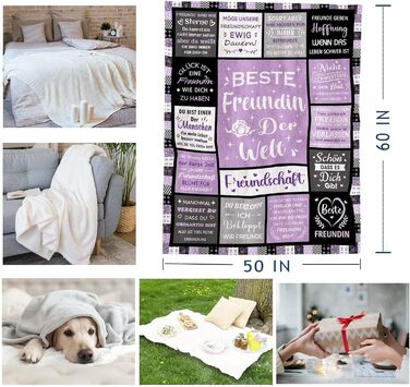 Подарунки для найкращого друга, подарунок для найкращого друга, подарунок на день народження найкращого друга, подарунок на день народження найкращого друга, подарунки для жінок, подарункова ковдра для подруг 150130 см найкращий друг 150130 см