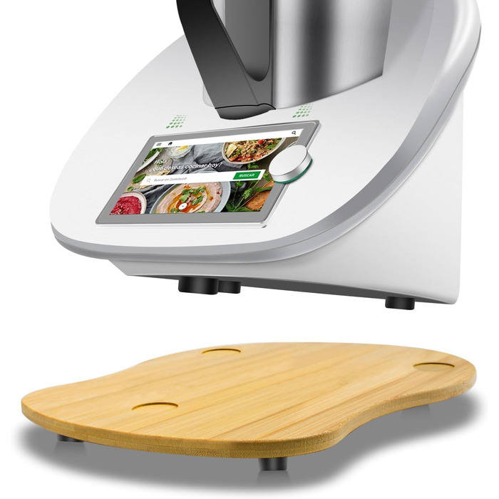 Розсувна дошка для Thermomix TM6 TM5, бамбукова швидкорухома ковзаюча дошка для кухонного комбайна Thermomix Vorwerk TM6 Аксесуари, Рулонна дошка для Thermomix TM6 TM5 Підкладкова дошка Рулонна дошка