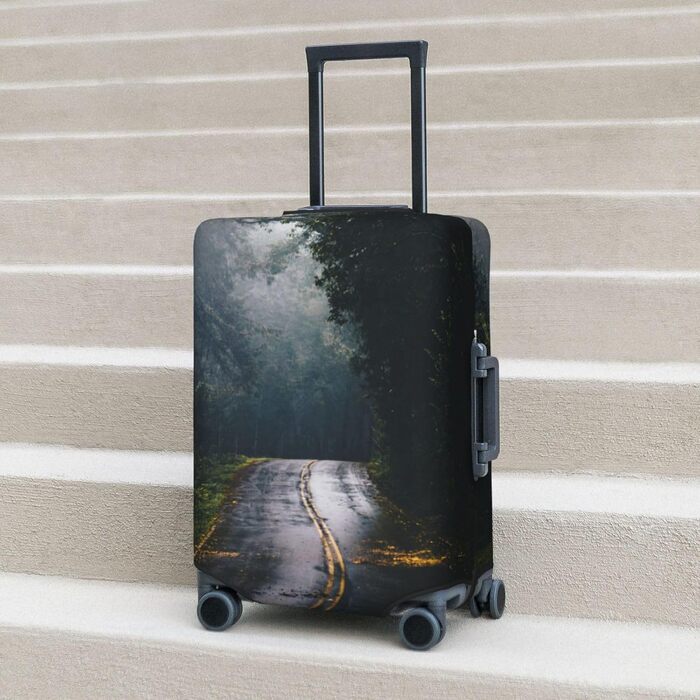 Чохол для валізи Міський пейзаж BAFAFA, еластичний захист від подряпин та пилу, чорний, розмір 80