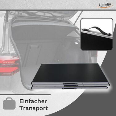 Складаний стіл для обклеювання шпалер Lemodo, 3-секційний багатофункціональний стіл з регульованою висотою, алюміній з посиленою стільницею, універсальний стіл для фарбування та блошиних ринків, робоча поверхня 3 м, 50 кг на стіл, чорний