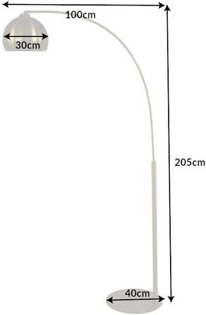 Ершер Riess Ambiente Elegant Arc Lamp LOUNGE DEAL 205см Золотий торшер Дуговий світильник Торшер Світильник для вітальні
